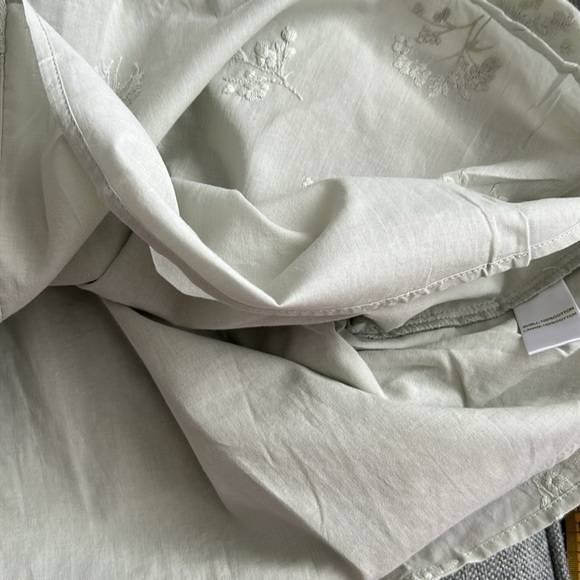 Caroline  Constas Sage Green Embroidered Women's Top 100% cotton - Picture 6 of 11